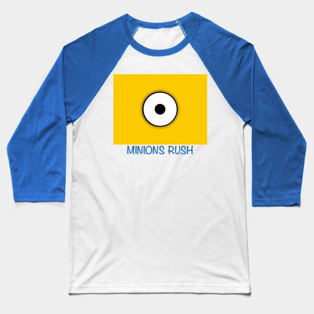 MINI YELLOW RUSH Baseball T-Shirt by LuckYA